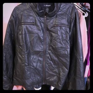 Lane Bryant faux leather jacket